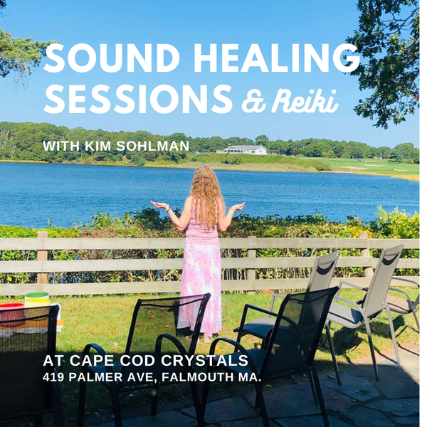 Falmouth Location: 45min Individual Healing Sessions, Sound Therapy & Reiki, with Kim: Friday July 7th from 1-6pm