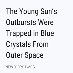Blue Crystals from outer space
