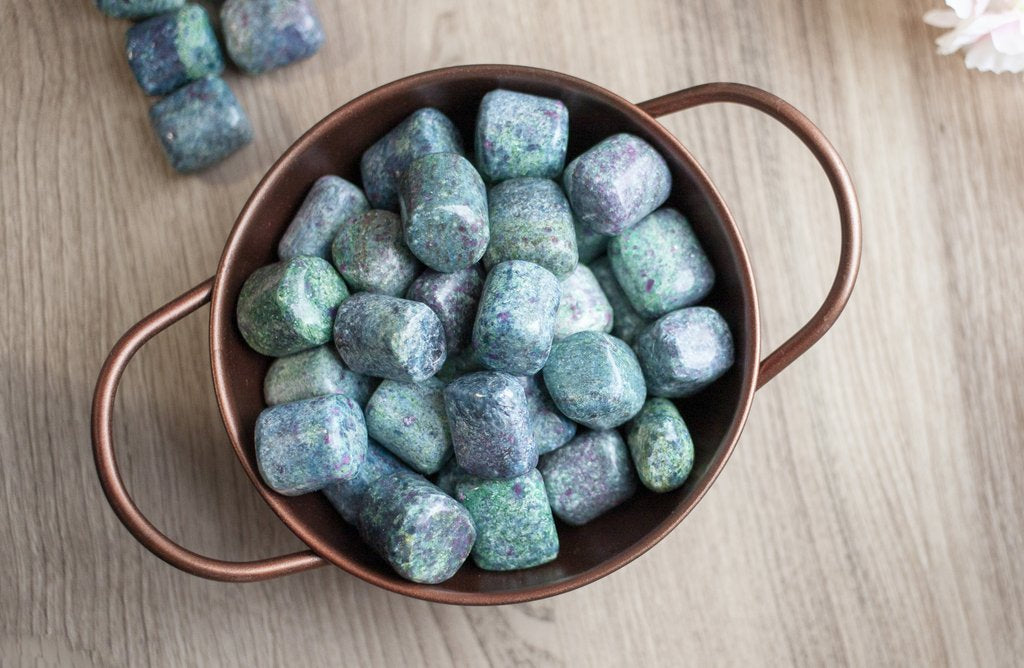 Ruby In Fuchsite Tumbled Stones | Explore the beautiful meaning of Ruby Fuchsite