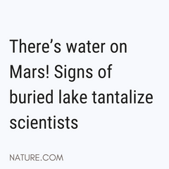 water on mars